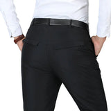 Men's Winter Pants Detachable Liner Down Padded Business Pants Men Warm White Duck Down Padded Trousers Casual Black PT-139