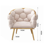 Nordic Ins Leisure Single Sofa Chairs Light luxury Net Red Girl bedroom Chair Nail Salon Makeup Chair Creative Bedroom Chair