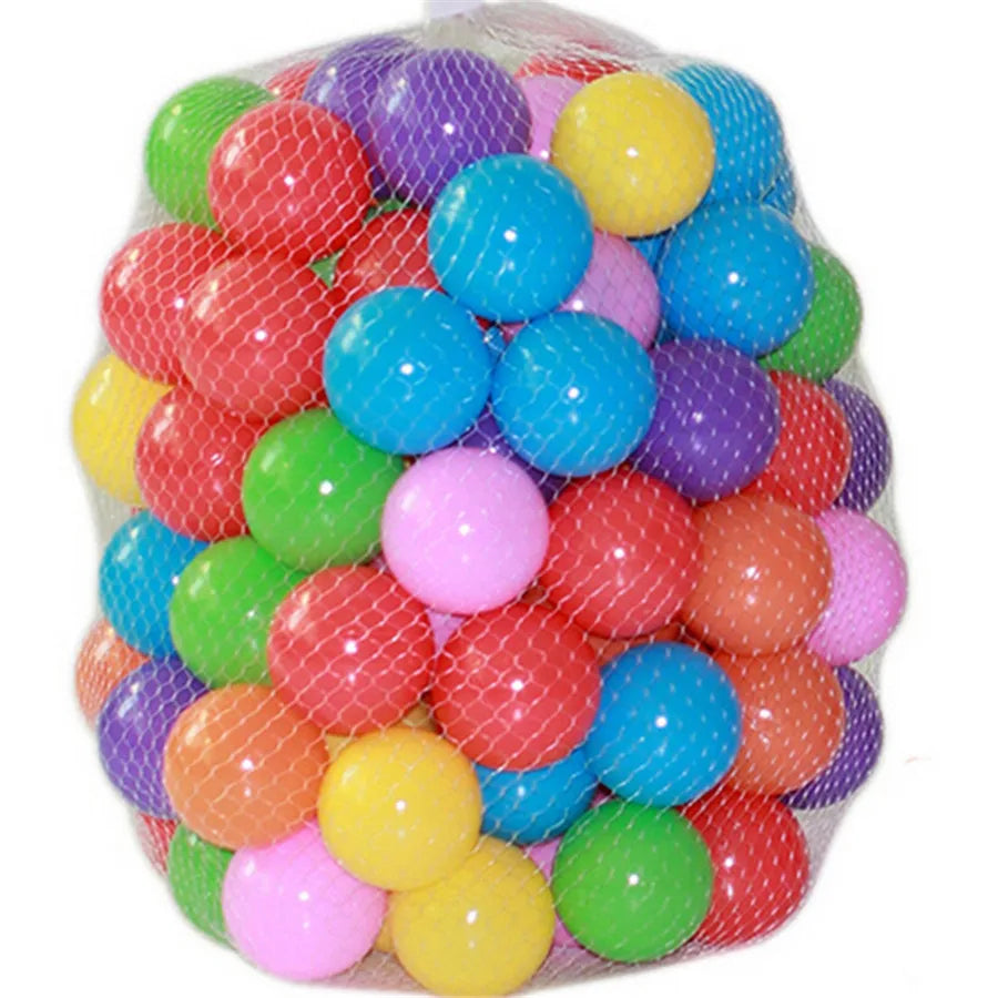 50/100 pcs 5.5/7/8 cm Eco-Friendly Colorful Soft Plastic Ocean Ball Pool Tent Fun Toy Baby Crawling Children Kid Gifts Outdoor