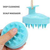 Head Massage Instrument Silicone Hair Scalp Massage Brush Comb Shampoo Hair Washing Comb Magic Handle Brush Spa Massage Brush