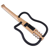 Headless Silence Classical Guitar 6 String 34 Inch Classic Silent Guitar Full Canada Maple Wood Body Can Foldable