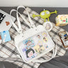 Heart Ita Bag Crossbody with Purse PU Japanese Kawaii Clear Shoulder Bag with Insert Women School Lolita Blue Itabag Tote