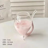 Heart Love Shaped Glass Mug Couple Cups Bird and Various Cocktail Glass Cup Tea Beer Mugs Milk Coffee Cup Gift Drinkware Verres