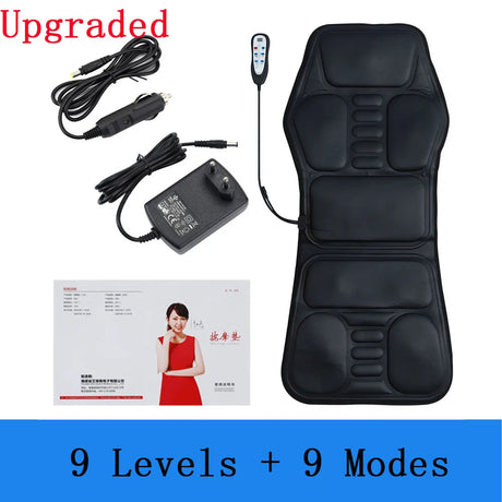 Heating Full Body Massager Cushion Shiatsu Electric Back and Neck Masssage Shoulder Waist Muscle Relax Car Chair Office Seat Pad