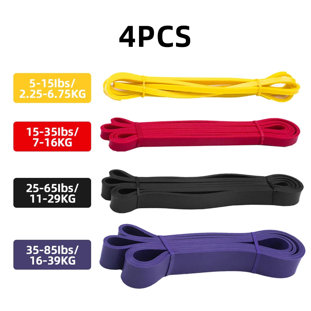 Heavy Duty Latex Resistance Band Set Elastic Exercise Sport Strength Pull Up Assist Band Pilates Stretch for Workout Fitness Leg