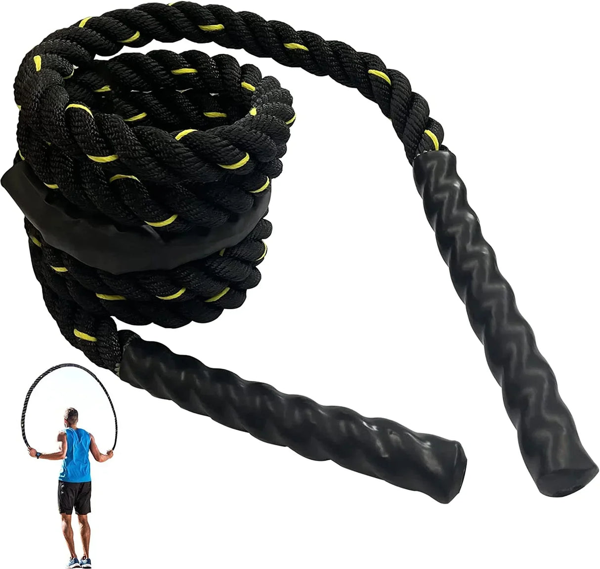 Heavy Jump Rope for Fitness Training Crossfit Battle Skipping Ropes Power Improve Strength Gym Exercise Weight Loss Equipment