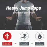 Heavy Jump Rope for Fitness Training Crossfit Battle Skipping Ropes Power Improve Strength Gym Exercise Weight Loss Equipment