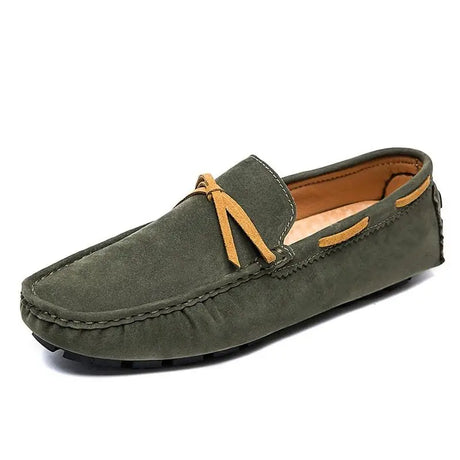 Suede Loafers Men Big Size 48 47 Boat Shoes Slip On Mocasines Hombre Handmade Lazy Shoes Driving Moccasins Casual Office Flats