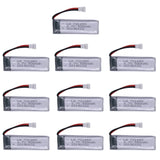 5PCS 3.7V 500mAh li-po Battery for H37 V966 V977 T37 X20 U815A U818 RC Quacopter Spare Parts Accessories 721855 XH2.54