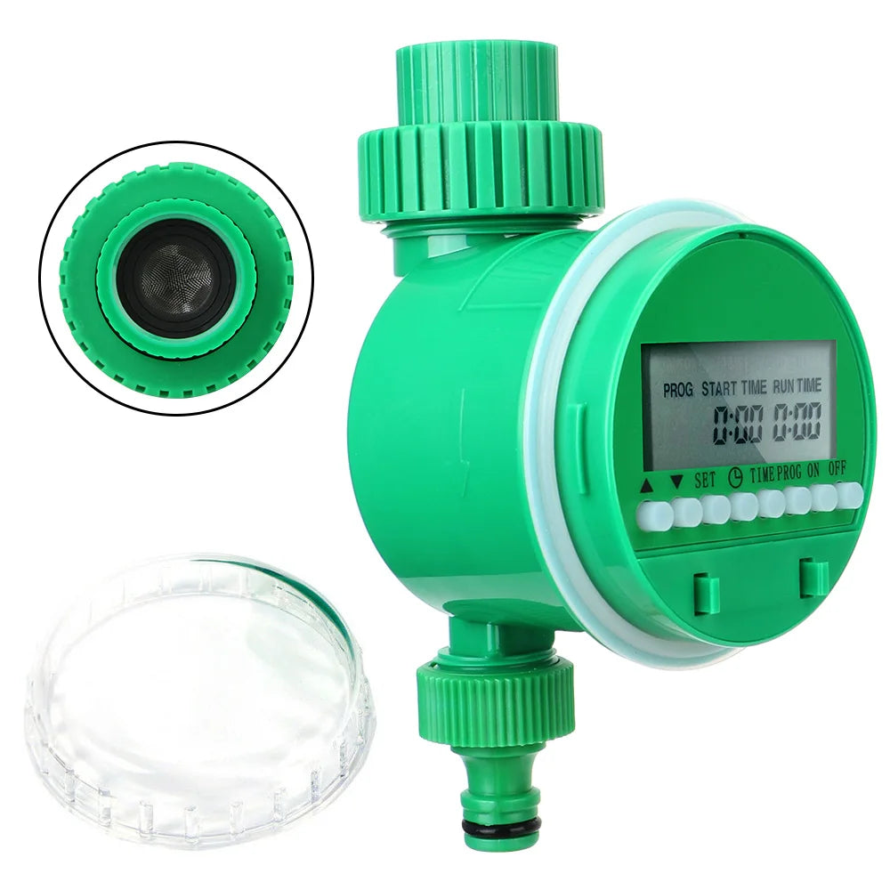 Automatic Irrigation Timer Garden Water Control Device Intelligence Valve Controller LCD Display Electronic Watering Clocker