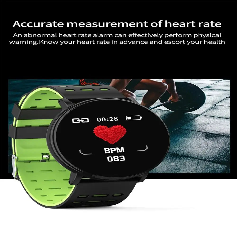 IP 68 Waterproof Smart Watch Bluetooth Heart Rate Monitor Wrist Watch Blood Pressure Monitor 1.3 inch Long Standby Smart Watch