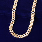 Bubble Letter Miami Cuban Link Chain for Men Necklace Bling AAAA Zircon Charms Hip Hop Fashion Jewelry 2021 Trend