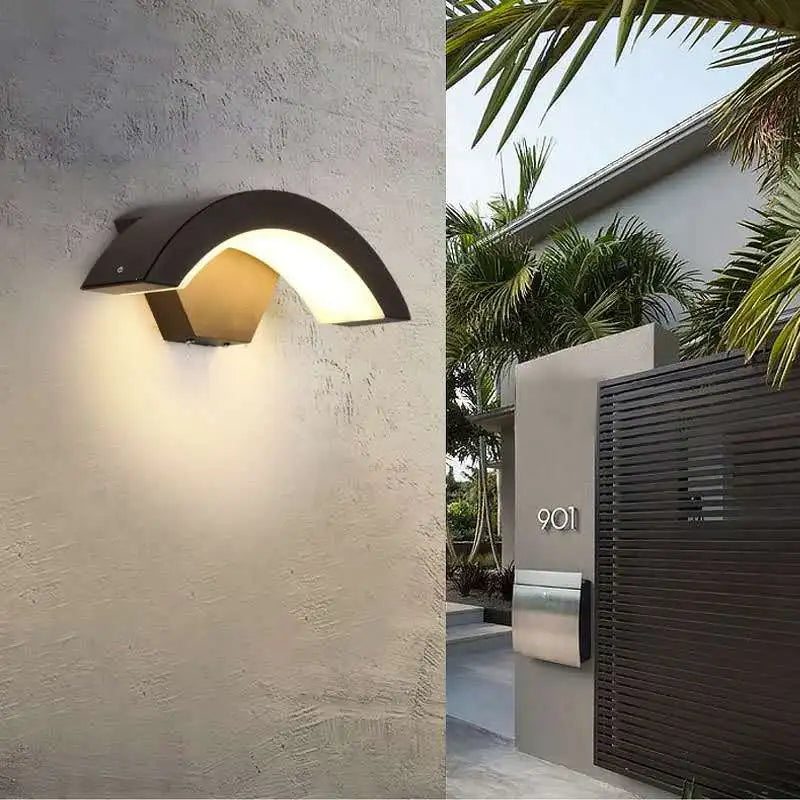 Led Waterproof Outdoor Indoor Fixtures Radar 18W 110V 220V Villa Patio Corridor Modern Light Terrace Garden Gate Wall Lamp