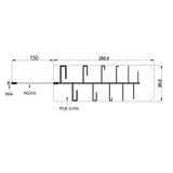 915MHz Yagi Antenna PCB High Frequency Board RFID 900MHz Logarithmic Cycle Omni LoRa WAN NB Wireless Communication 7dBi 915M