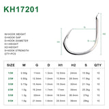 KATYUSHA 50Pcs Jigging Fishing Hooks Size 1/0-2/0-3/0-4/0-5/0# Slow Pitch Flat Fishhooks High Carbon Steel Single Hooks Barbed