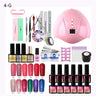 Manicure Set 36W UV LED Lamp Dryer With 12PCS Nail Gel Polish Kit Soak Off Manicure Set Gel Nail Polish For Nail Art Tools