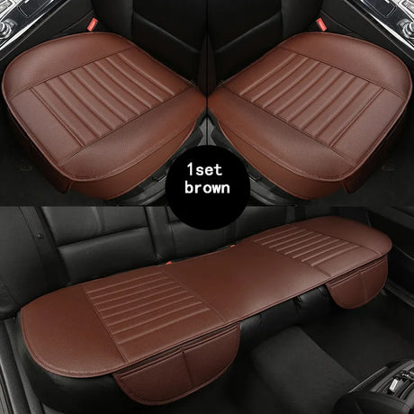 Ultra-Luxury Car Seat Protection Single Seat Without Backrest PU Senior Leather Car Seat Cover For Most Four-Door Sedan&SUV