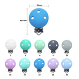 BOBO.BOX 10pc Silicone Beads Mikey Mouse Round Shape Pacifer Clips  DIY Baby Pacifier Clip  Silicone Teether Soother Nursing Toy