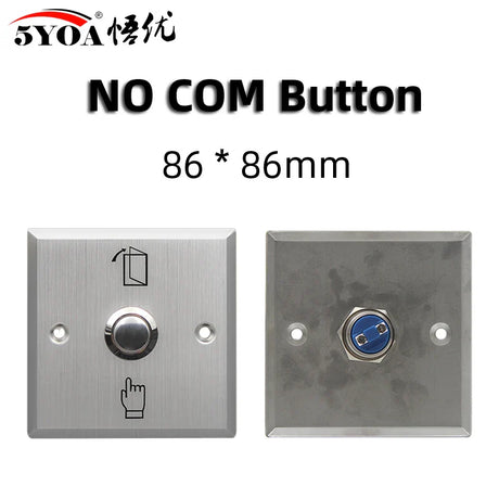 Access Button Door Exit Push Switch No Touch Release Gate Opener Door Access Control System Entry Open Touch