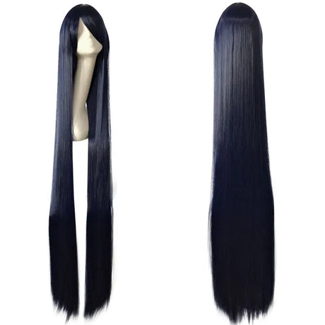 150 cm Wig Anime Cosplay 150cm Lolita Long Hair Lavender Blue Black Red Gray Wig Halloween Costume For Women Adult