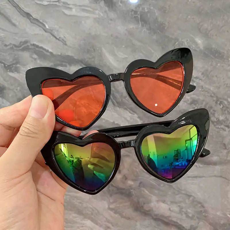 Yoovos New Fashion Sunglasses Children 2023 Vintage Boy/Girl Sunglasses Heart Plastic Glasses For Child Classic Gafas De Sol