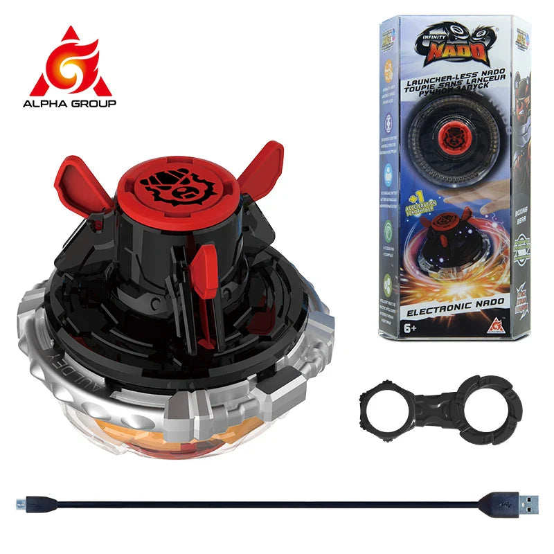 Infinity Nado 3 Original Electronic Boxing Bear Infrared Controller Gyro Metal Ring Spinning Top Auto-Spin Kids Anime Toy