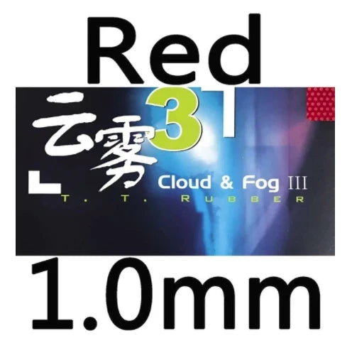 DHS Cloud & Fog 3 / III Table Tennis Rubber Pips-long Chop Offensive Cloud Fog Original DHS Ping Pong Topsheet OX / Sponge