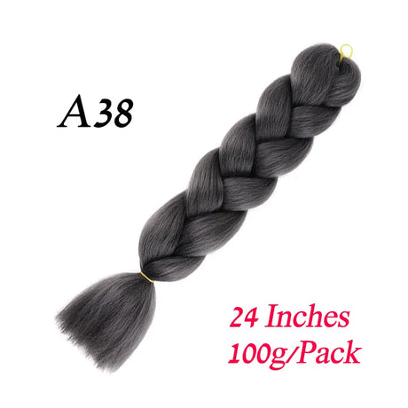 Synthetic Jumbo Braiding Hair Extension 24 " Heat Resistant Fiber In Bulk Ombre Synthetic Jumbo Braids Hair For Red Black Women