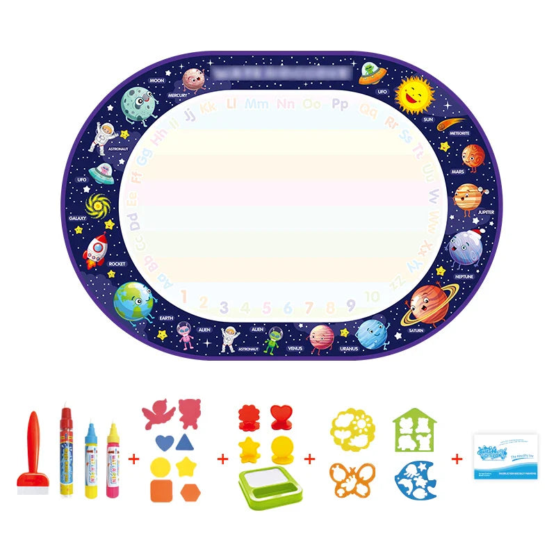 Coolplay Magic Water Drawing Mat Doodle Mat & Pens Baby Play Mat  Rug Montessori Toys Painting Board Educational Toys for Kids