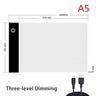 A2/A3/A4/A5 Ultra-Thin Portable LED Light Box Tracer USB Power Cable Artcraft Tracing Light Pad for Drawing, Sketching