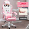 WCG Cute Girl Pink Computer Chair Home Office Furniture Sofa Chair Cartoon Anime Bedroom Lift Rotary Reclining Game Chair