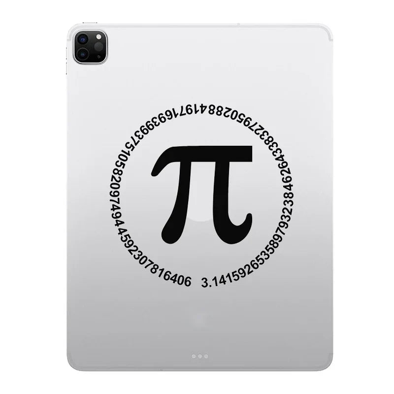 Pi Math Ring Laptop Sticker for iPad Decal Air 9.7 Pro Mini 7.9 Inch Tablet Skin Surface Book Kindle Notebook Vinyl Silhouette