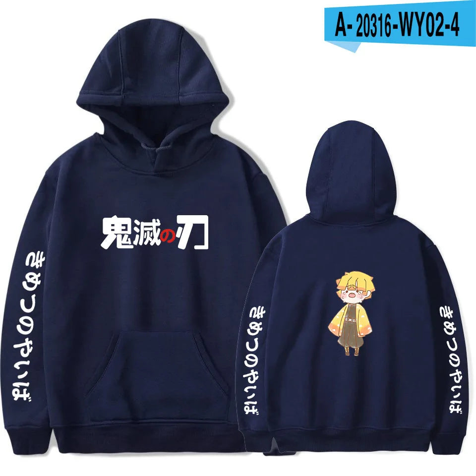 Anime Hoodie Demon Slayer Oversized Hoodies Sweatshirts Men/Womens Autumn Sweatshirt Harajuku Casual Clothing fashion Pullovers