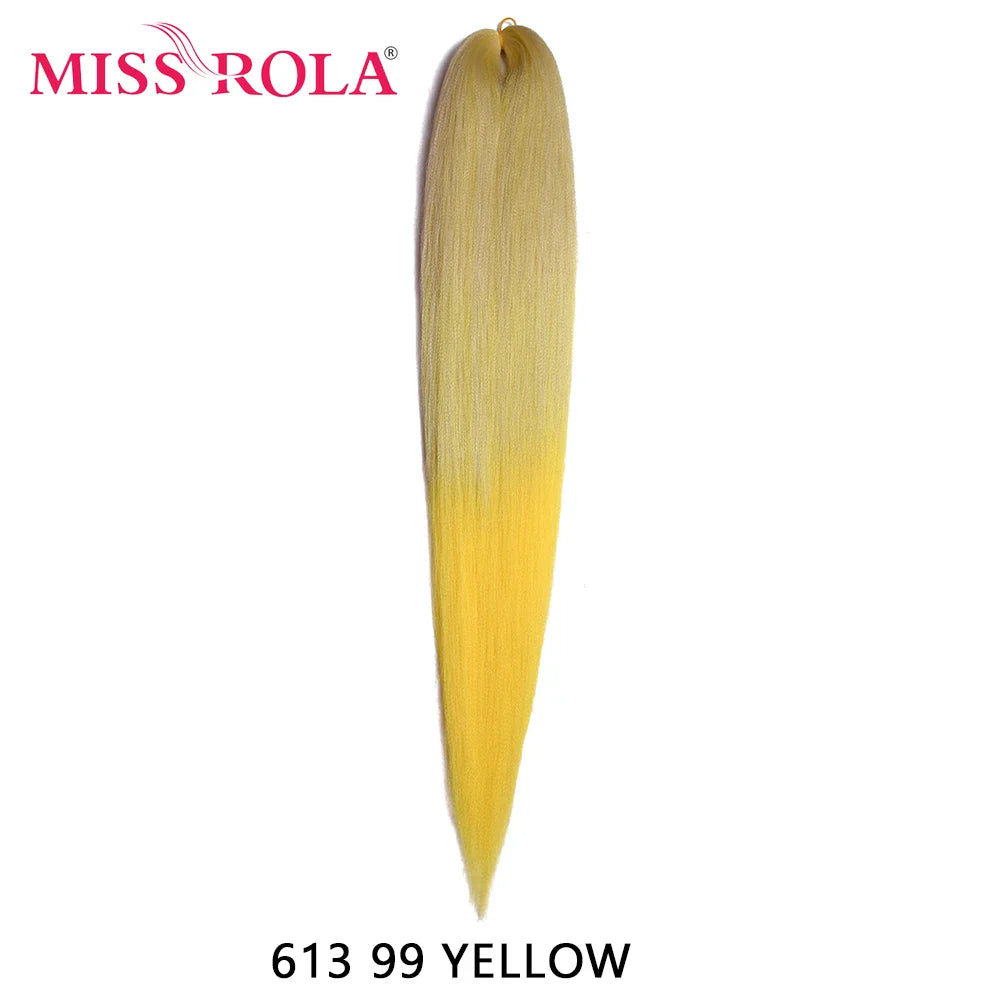 Miss Rola Synthetic 28Inch 100G 2023 New Hair Extension Yaki Straight Jumbo Braiding Hair Pre-Stretched Braid Kanekalon Hair