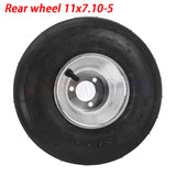 Go Kart Tire Front Wheel 10x4.50-5 Rear Wheel 11x7.10-5 Drift Go Kart Vacuum Tire with aluminum rim