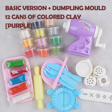 Make noodles and dumplings Mold Modeling Clay Kit Slime Toys For Child Plastic Play Dough Tools Sets DIY Kid Cutters Moulds Toys