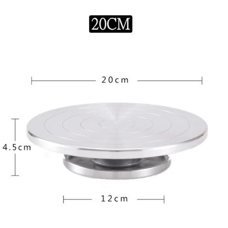 15/20/25/30CM Pottery Wheel Aluminum Turntable, DIY Clay Tools Double-Sided Cake Pottery Turntable Sculpture Ceramics Cake Stand