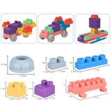 Baby Rubber Big Size Particle Bricks Toys DIY Building Blocks Big Brick Early Educational Large Soft Bricks Toy Bath For Toddler