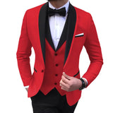 Party Dresses Jacket+Pants+Vest Fashion Suits For Men Slim Fit Party Casual Male Blazer Formal Occasion Dresses Homme Costume