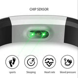 115 Plus Waterproof Smart Watch Wristband Fitness Tracker Pedometers Smart Bracelet Health Heart Rate Blood Pressure Monitor