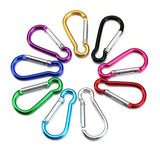 30PCS Aluminum Carabiner Key Chain Clip Outdoor Camping Keyring Snap Hook Water Bottle  Travel Kit Climbing Accessory GYH