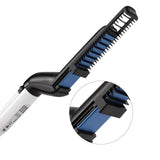 Electric Hair Comb Brush Beard Straightener Multifunctional Quick Men's Hair Straightening Iron Heated Hair Comb Show Cap Styler