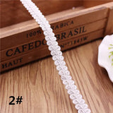 12mm Curve Cotton Lace Trim Centipede Braided Ribbon Fabric Handmade DIY Clothes Sewing  Lace Trim Supplies Craft Accessories