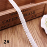 12mm Curve Cotton Lace Trim Centipede Braided Ribbon Fabric Handmade DIY Clothes Sewing  Lace Trim Supplies Craft Accessories