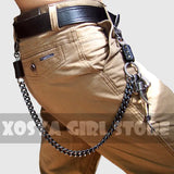 Hip hop punk horns skull metal casual wild pants chain wallet chain key chain men's waist chain DR02