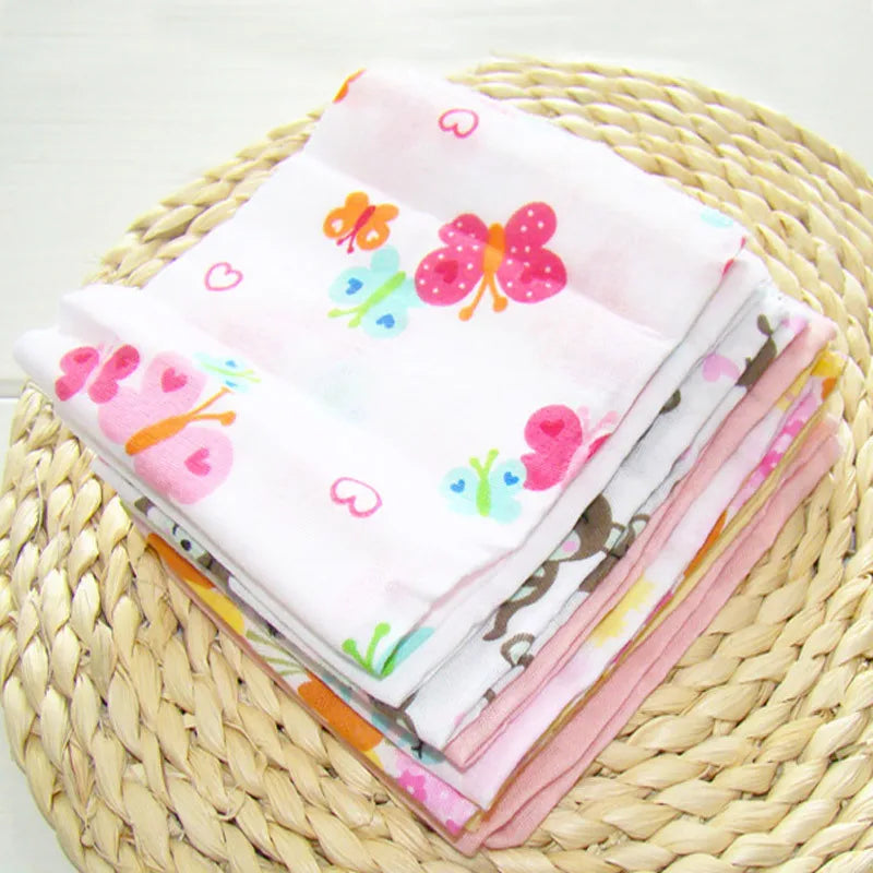 8pcs/pack Boys Girls Washcloth Cloth Wipes Nursing Wipe Sweat Small Hand Towel Handkerchief Cotton Handkerchiefs for Children