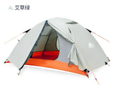 Hewolf 2 Person Waterproof Camping Tent For Outdoor Recreation Double Layer 4 Seasons Hiking Fishing Beach Tourist Tents