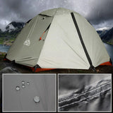 Hewolf 2 Person Waterproof Camping Tent For Outdoor Recreation Double Layer 4 Seasons Hiking Fishing Beach Tourist Tents