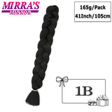 82 Inch Jumbo Box Braids Extensions Afro Synthetic Braiding Hair Ombre Hair for Twist Braid Support Wholesale Mirra’s Mirror