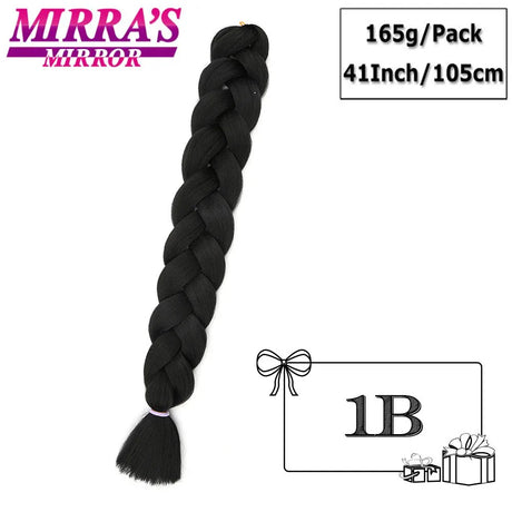 82 Inch Jumbo Box Braids Extensions Afro Synthetic Braiding Hair Ombre Hair for Twist Braid Support Wholesale Mirra’s Mirror